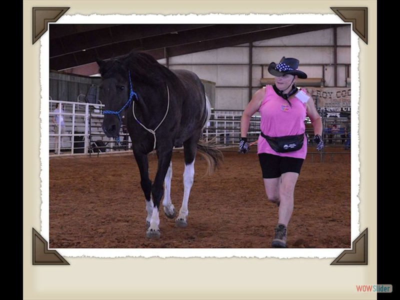 liberty running with Rocky